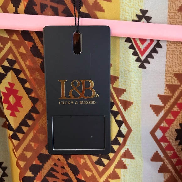 Boutique Long Boho Style Kimono - Picture 3 of 5